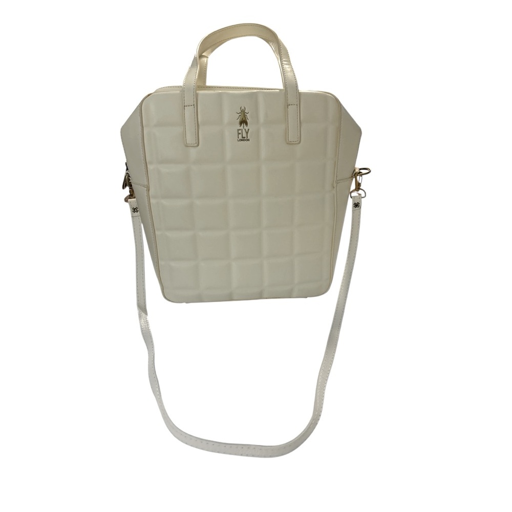 Fly London off white faux leather handbag